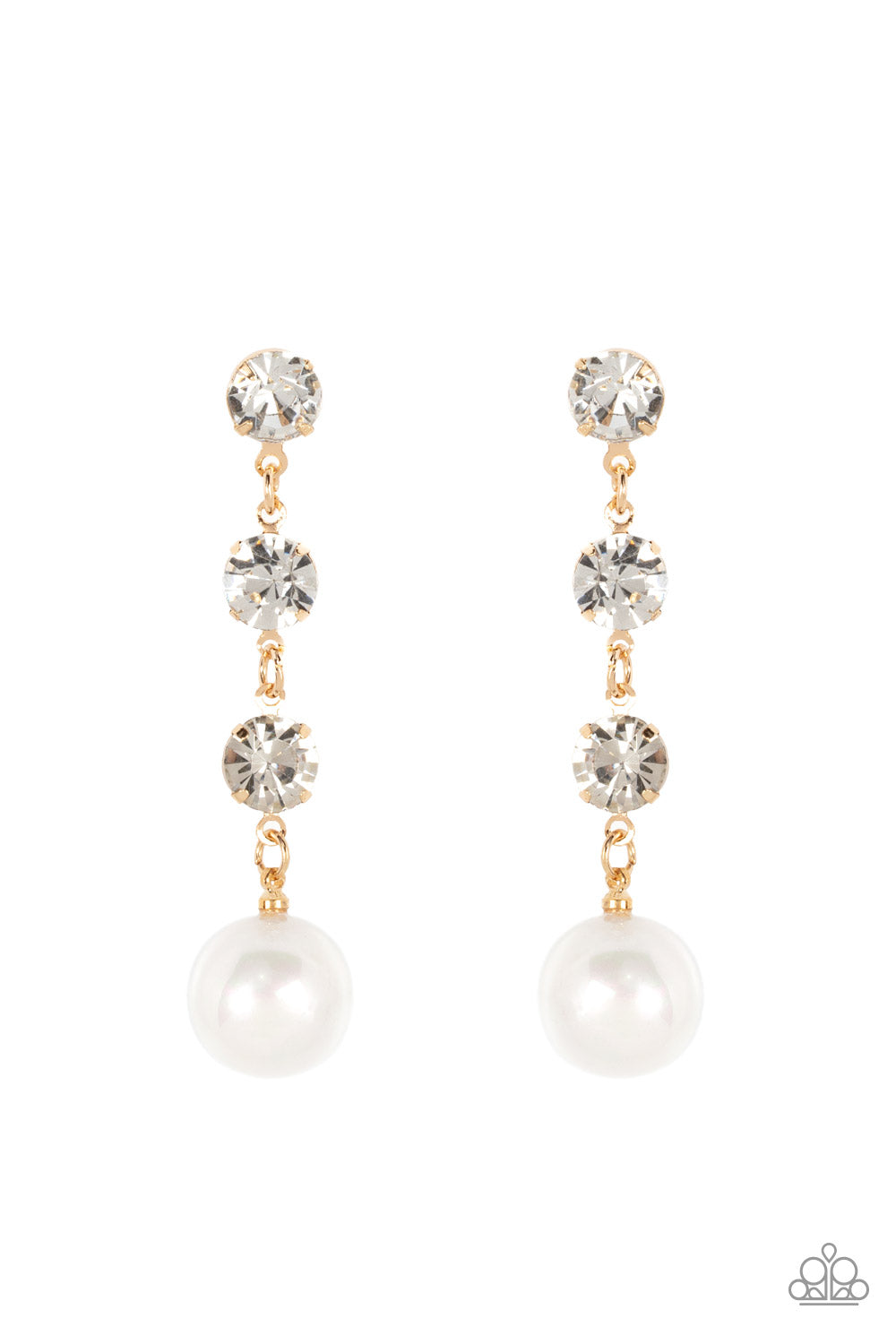 Yacht Scene Gold post earrings