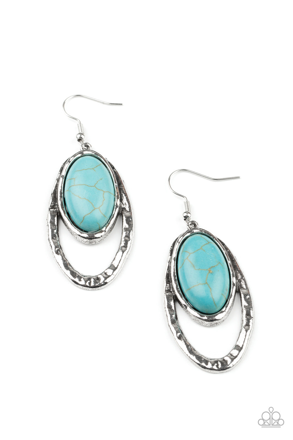 Pasture Paradise Blue dangle earrings