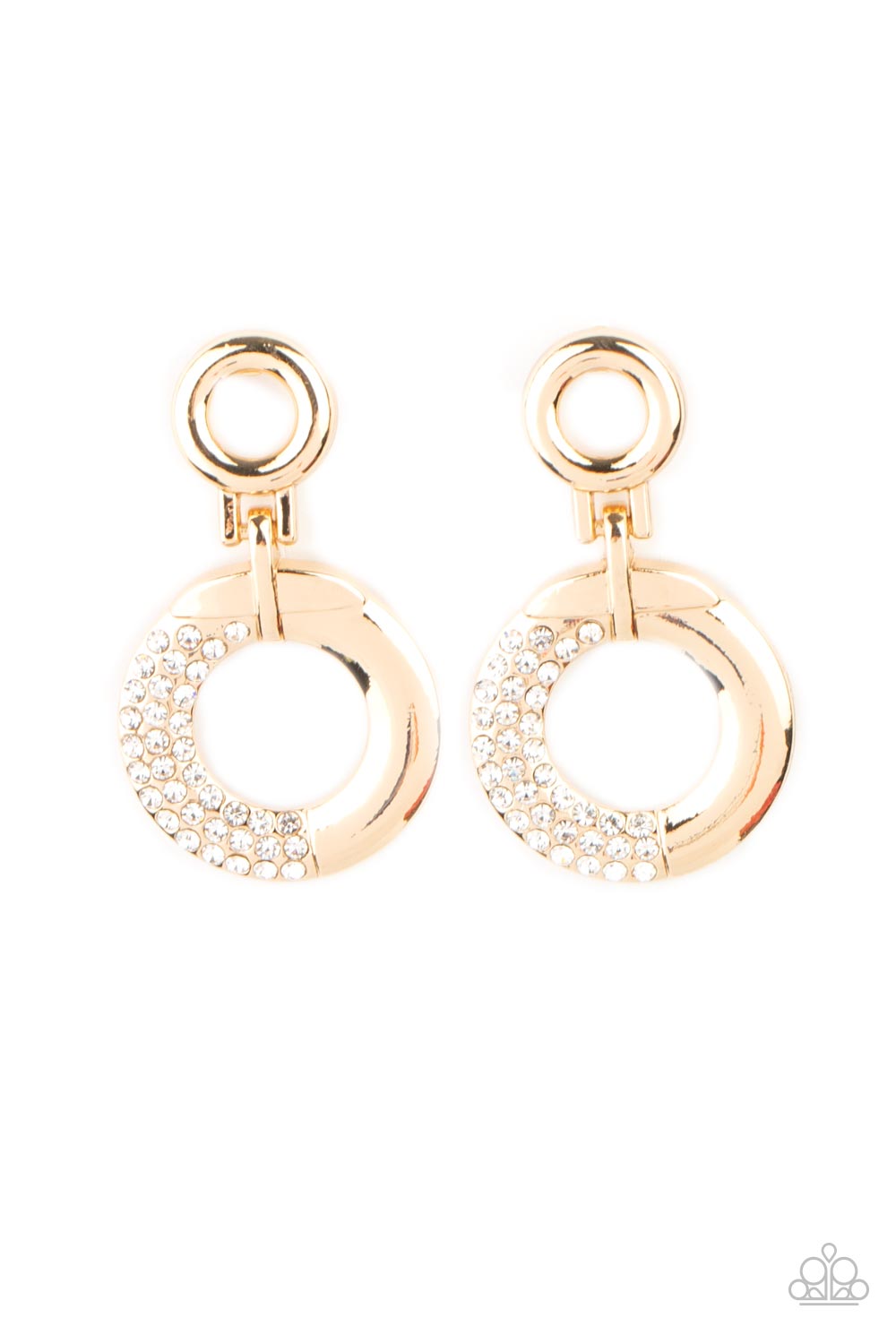 Modern Motivation Gold hoop earrings