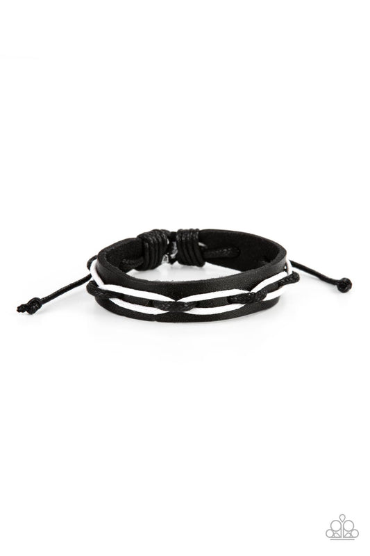 Lucky Locomotion Black statement bracelet