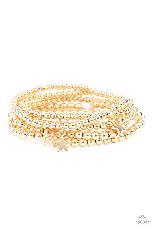American All-Star Gold stretch bracelet