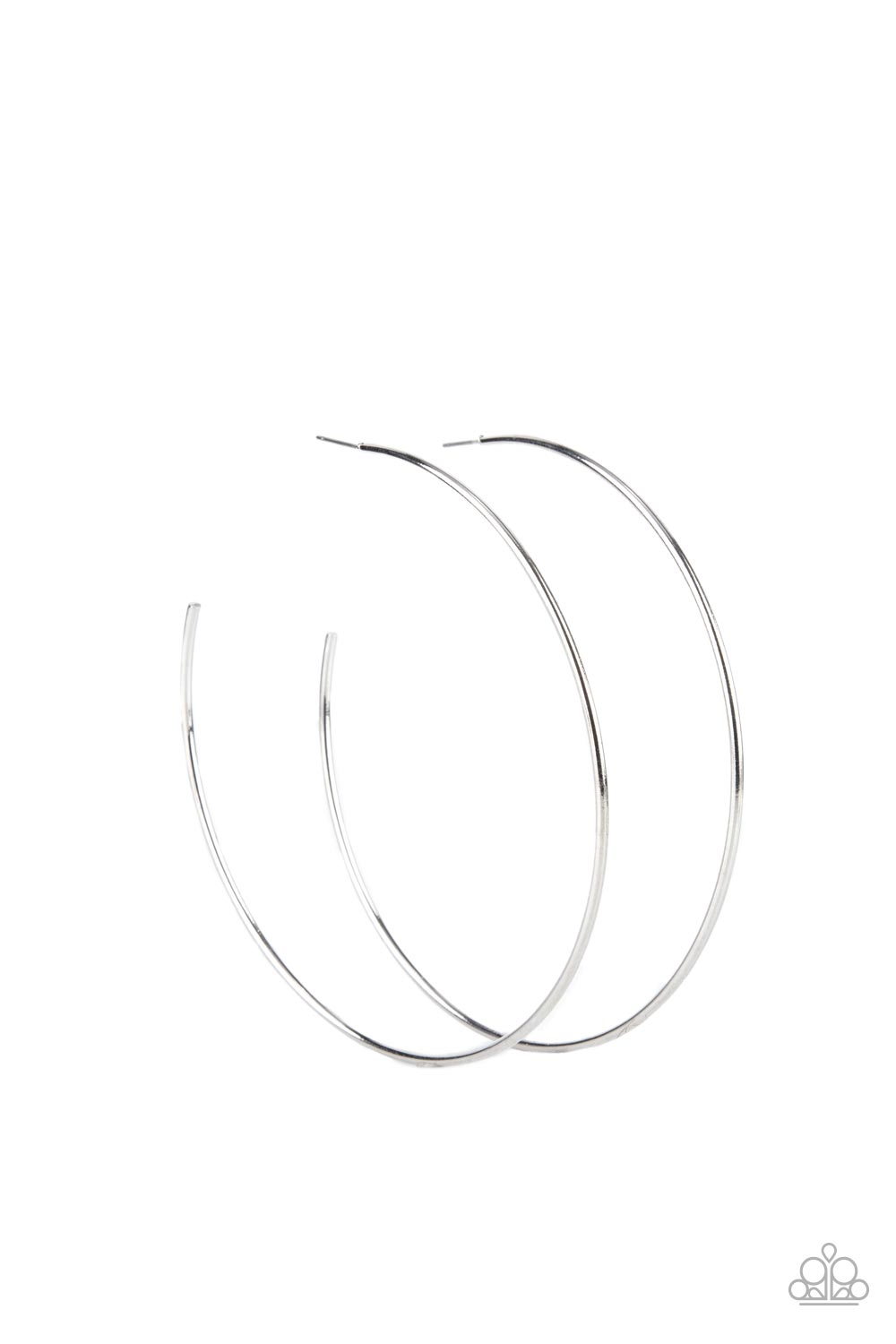 Colossal Couture Silver hoop earrings