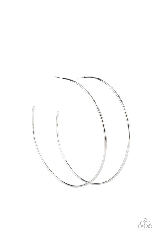 Colossal Couture Silver hoop earrings