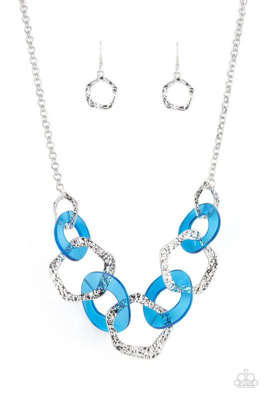 Urban Circus Blue statement necklace