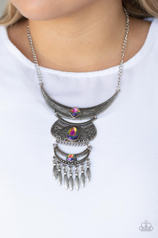 Lunar Enchantment Multi statement necklace, alternate view