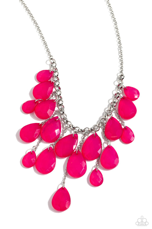 Front Row Flamboyance Pink statement necklace