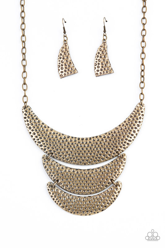 Moonwalk Magic Brass statement necklace