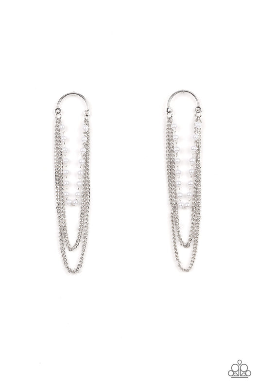 Vintage VIP White post earrings