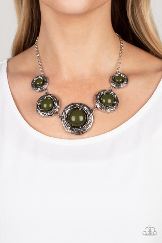 The Next NEST Thing Green statement necklace, alternate view