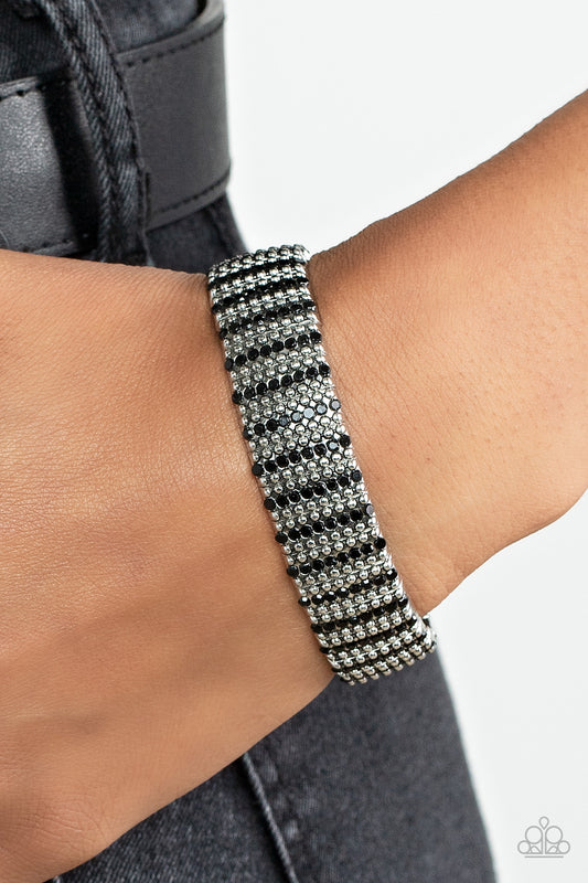 The GRIT Factor Black stretch bracelet, alternate view