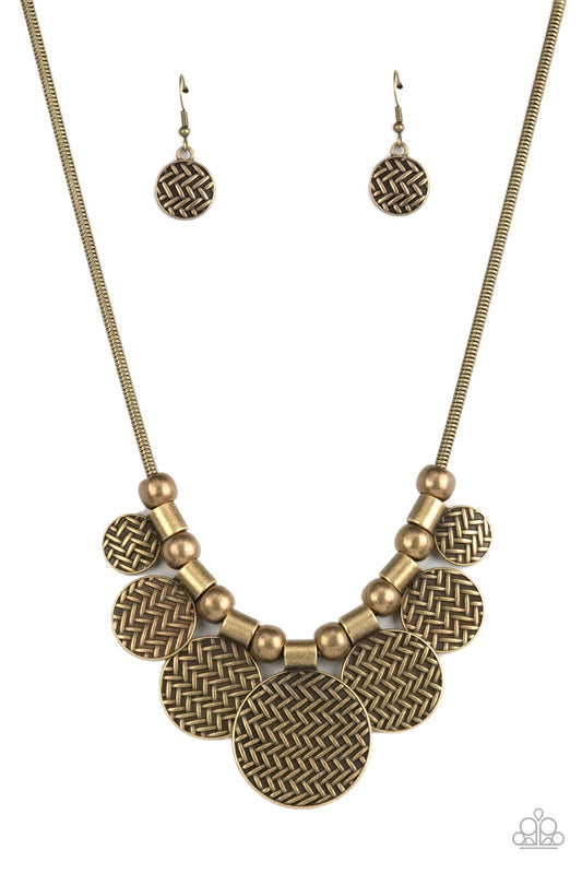 Indigenously Urban Brass statement necklace