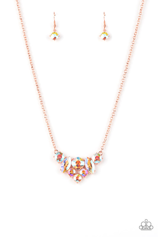 Lavishly Loaded Copper statement necklace