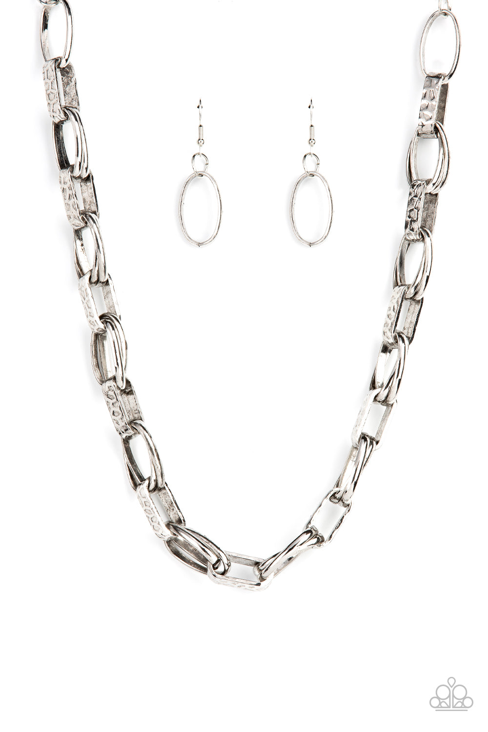 Motley In Motion Silver statement necklace
