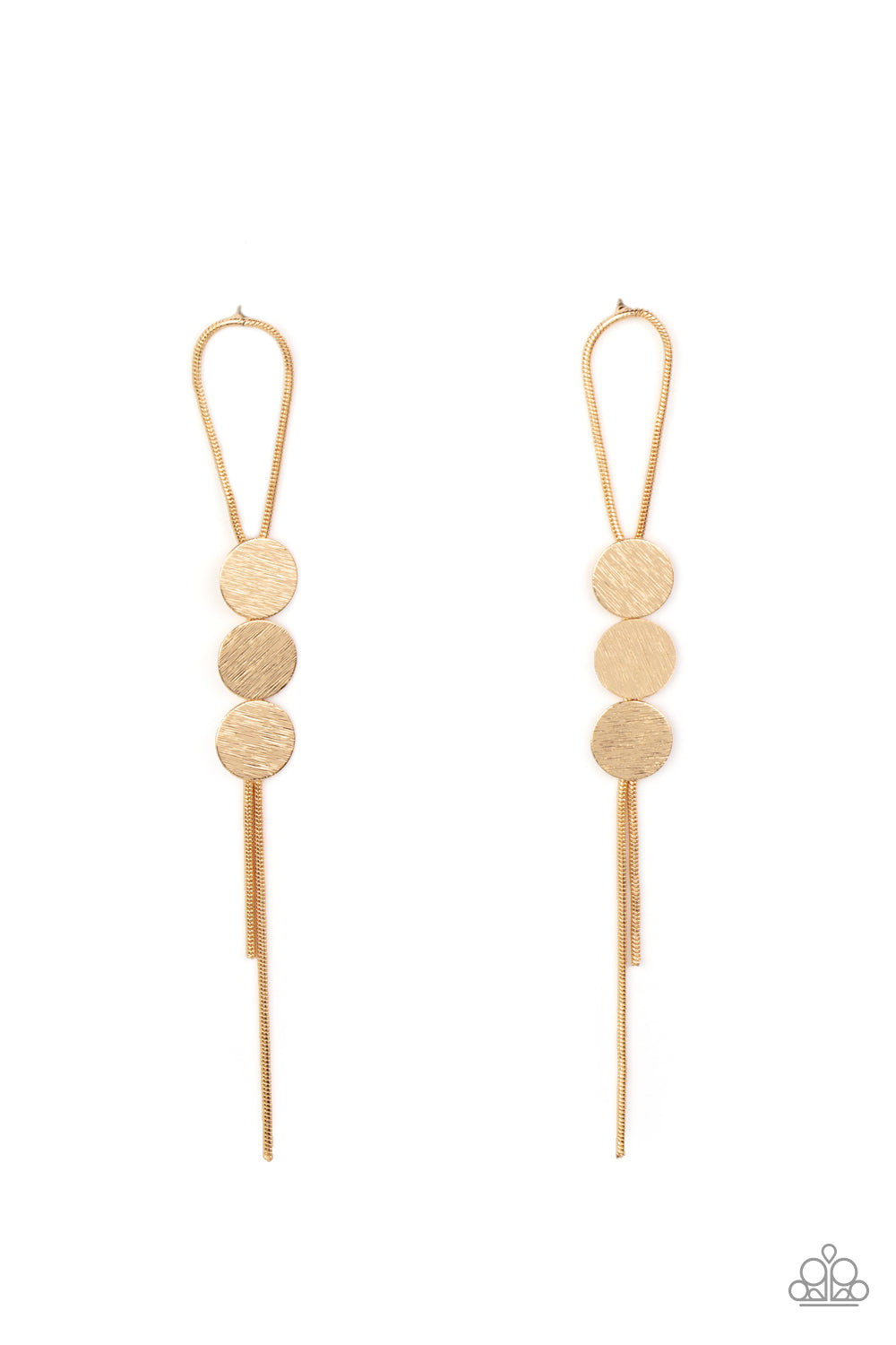 Bolo Beam Gold post earrings