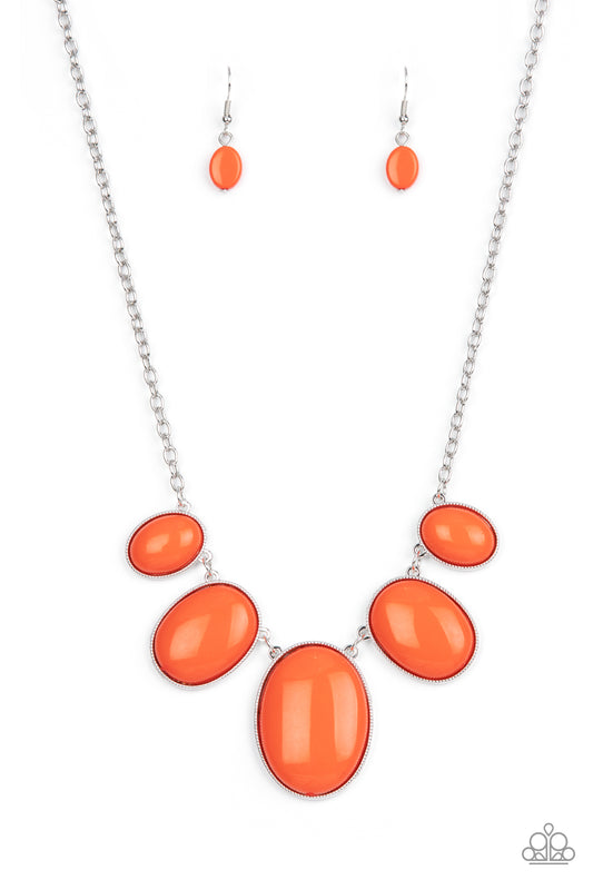 Vivacious Vanity Orange statement necklace