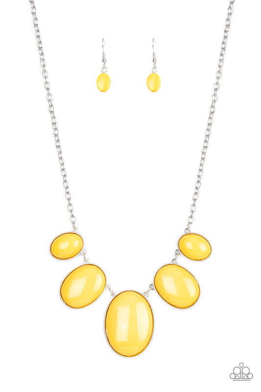Vivacious Vanity Yellow statement necklace