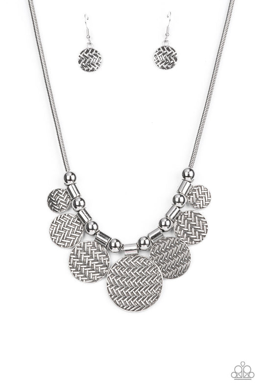 Indigenously Urban Silver statement necklace