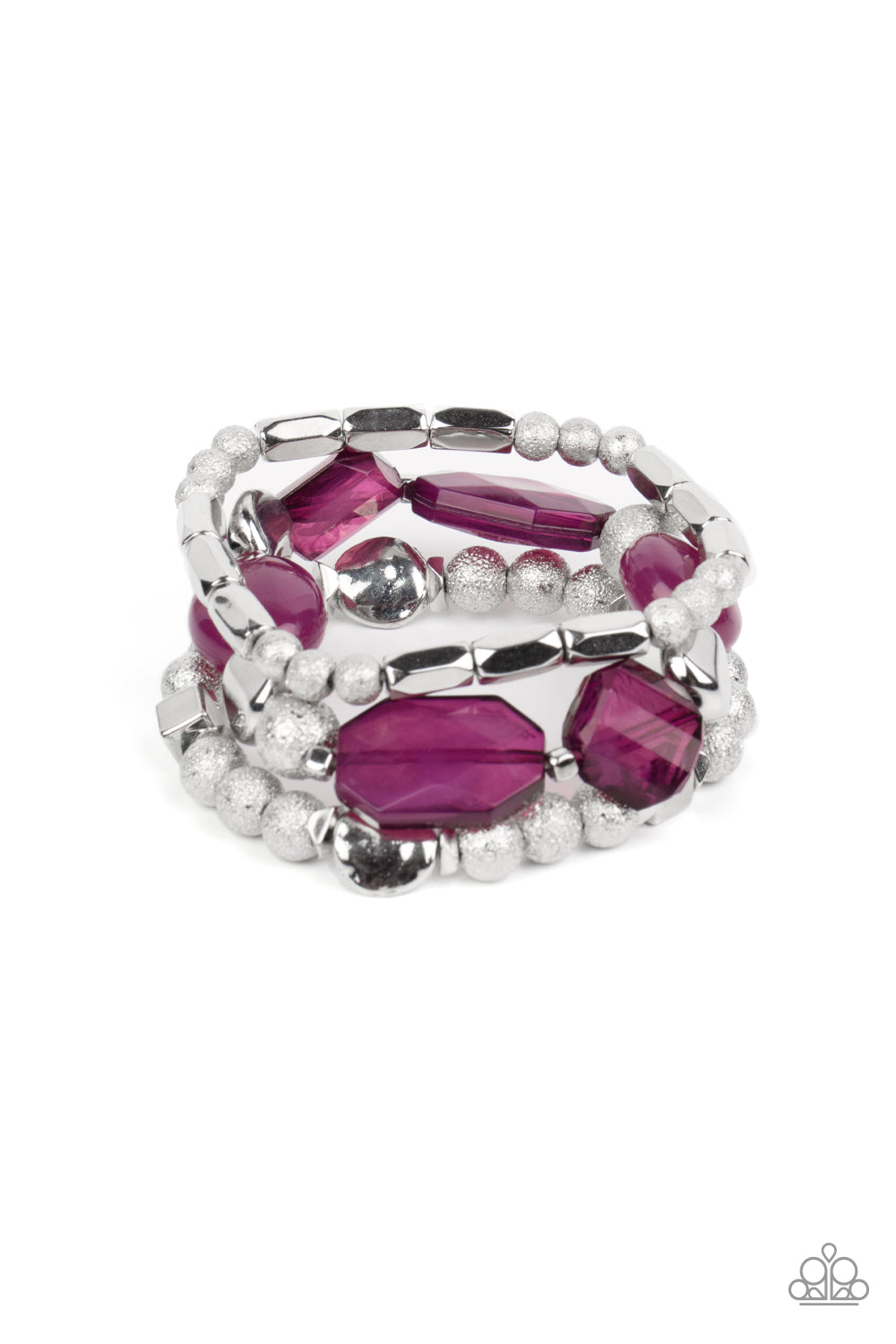 Marina Magic- Purple stretch bracelet
