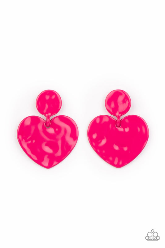 Just a Little Crush Pink post earrings