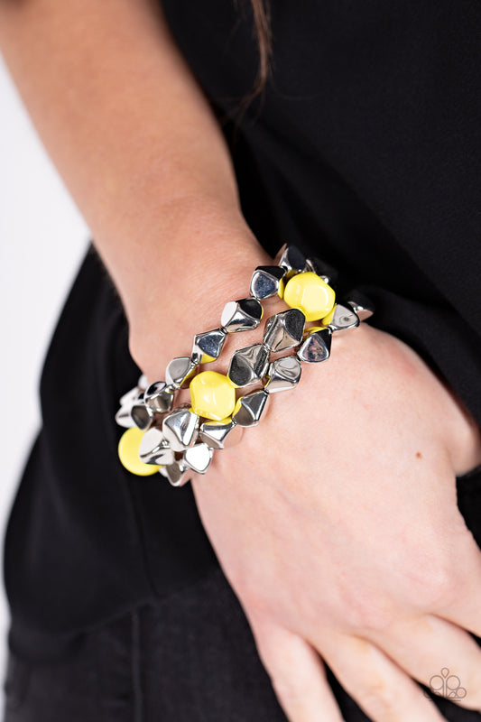 A Perfect TENACIOUS Yellow earrings, alternate view