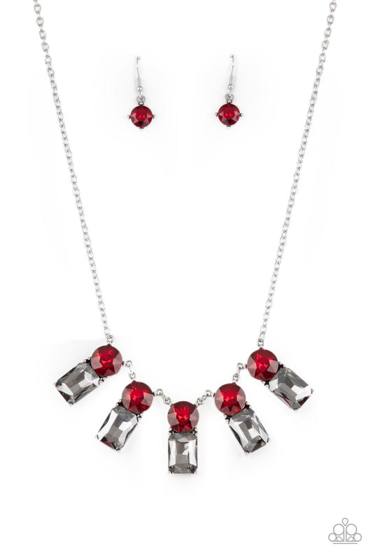 Celestial Royal Red statement necklace