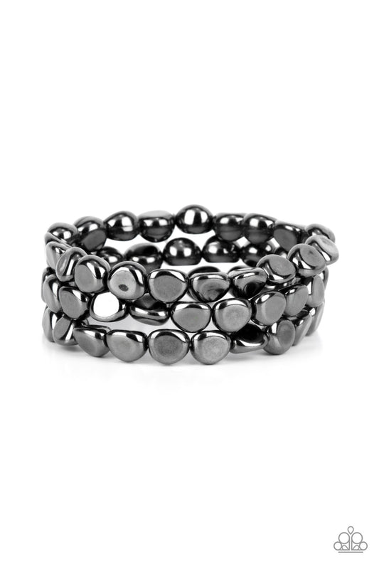HAUTE Stone Black stretch bracelet