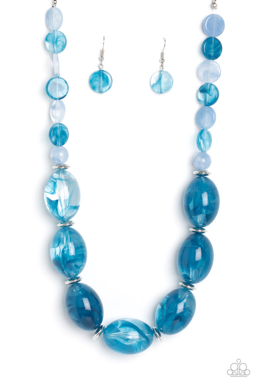 Belle of the Beach Blue statement necklace