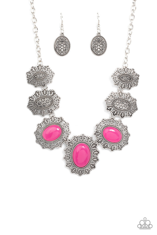 Forever and EVERGLADE Pink statement necklace