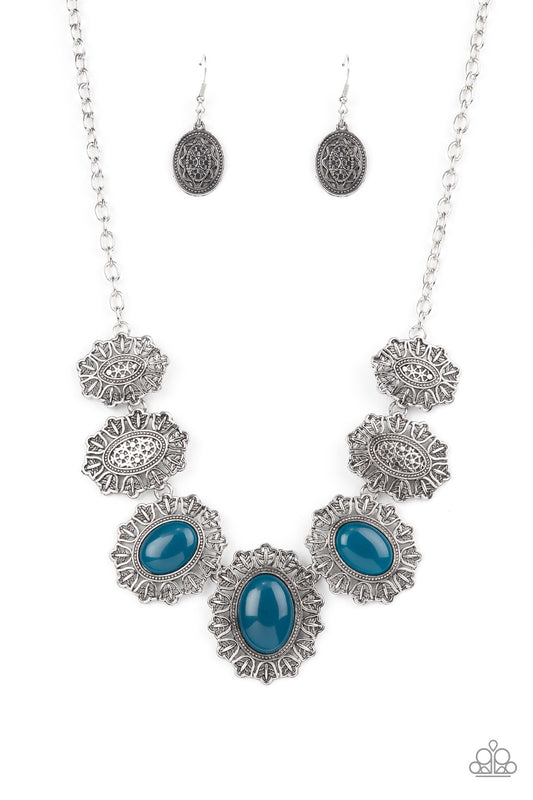 Forever and EVERGLADE Blue statement necklace