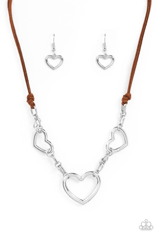 Fashionable Flirt Brown statement necklace