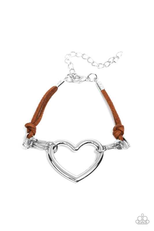 Flirty Flavour Brown statement bracelet