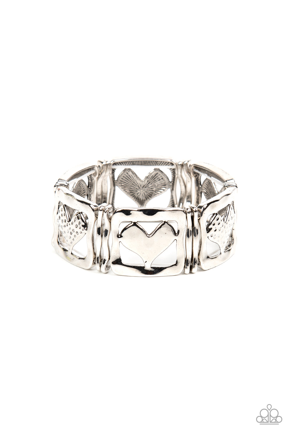 Legendary Lovers Silver stretch bracelet