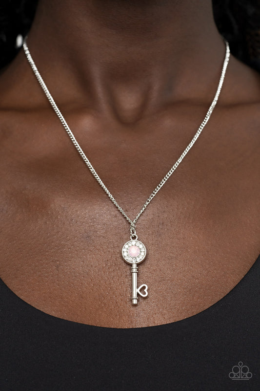 Prized Key Player Pink pendant necklace, alternate view