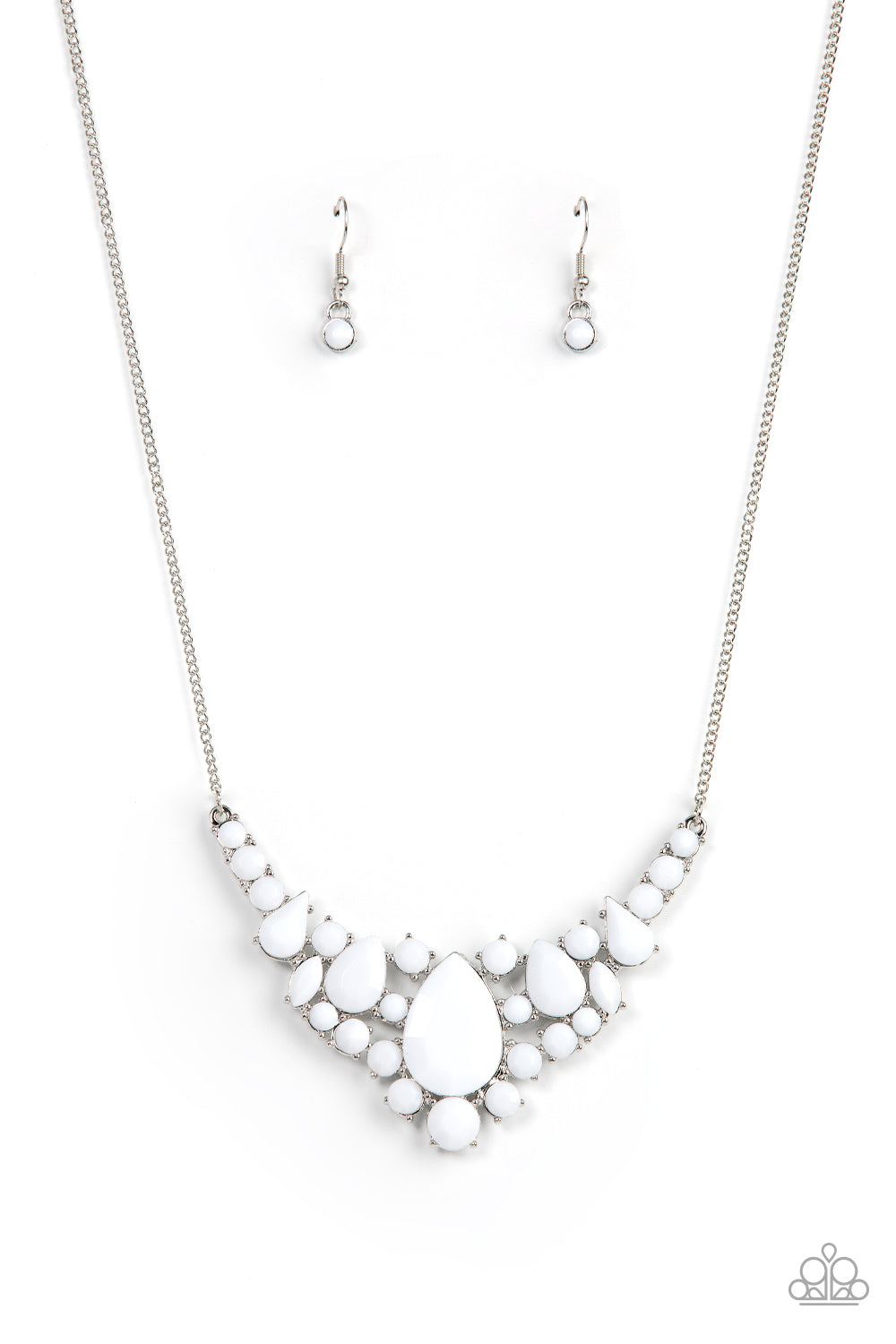 Bali Ballroom White statement necklace