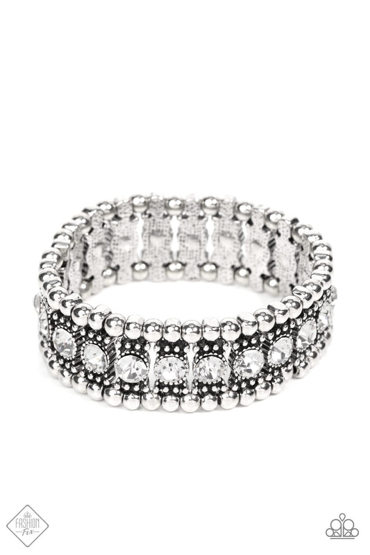 Ritzy Reboot White stretch bracelet