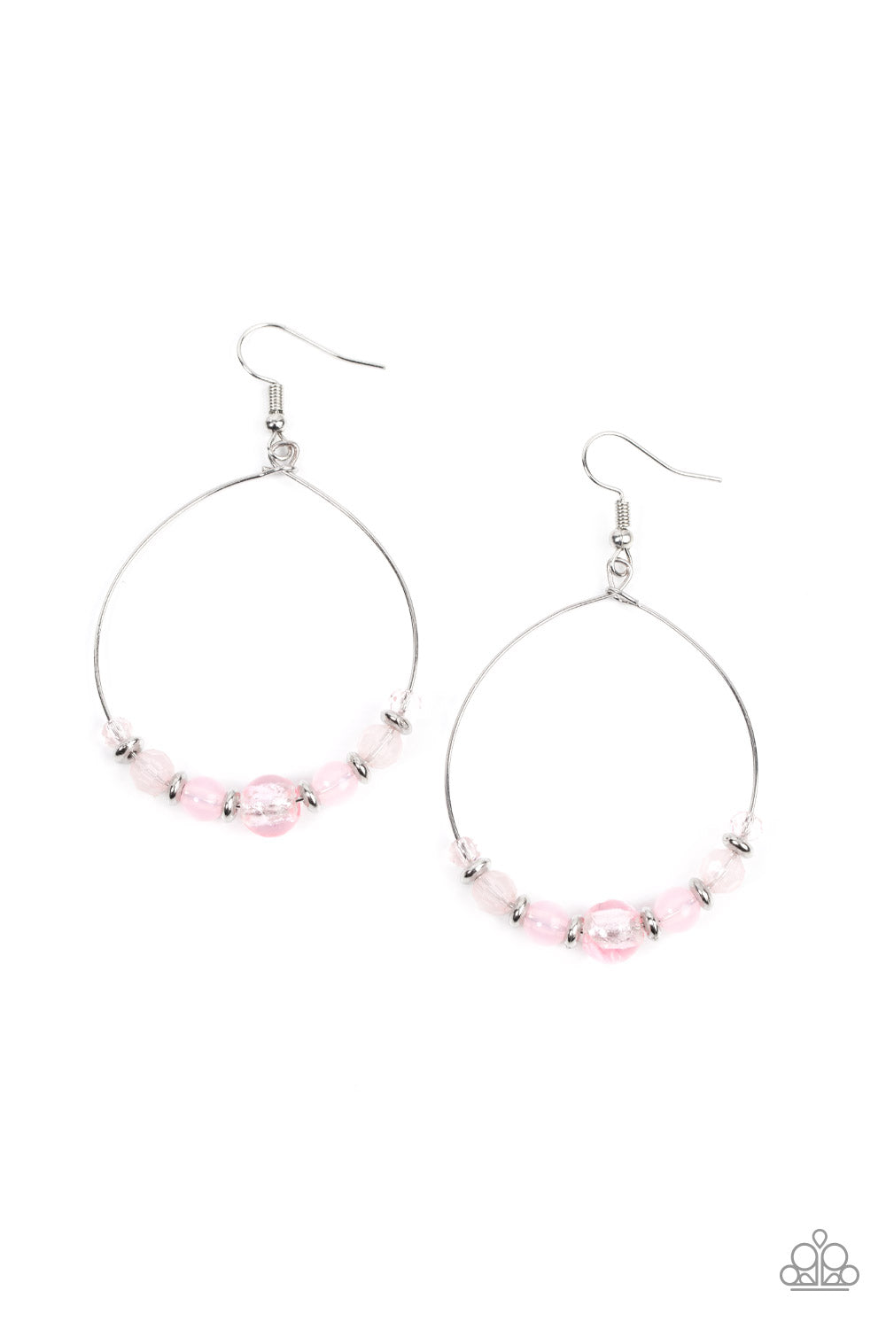 Ambient Afterglow Pink hoop earrings