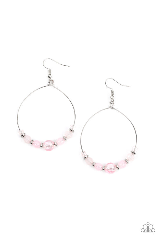 Ambient Afterglow Pink hoop earrings