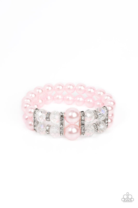 Timelessly Tea Party Pink statement bracelet