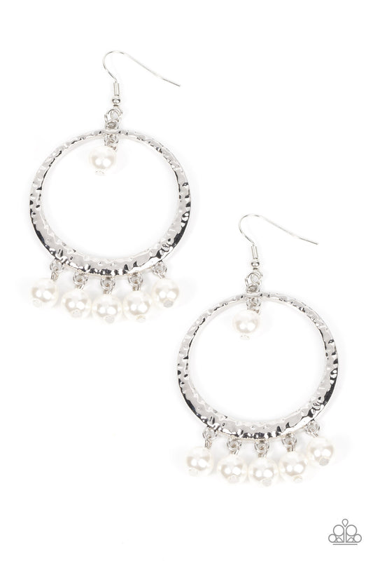 Luscious Luxury White hoop earrings