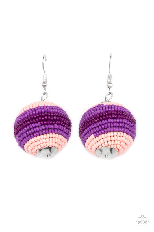 Zest Fest Purple dangle earrings