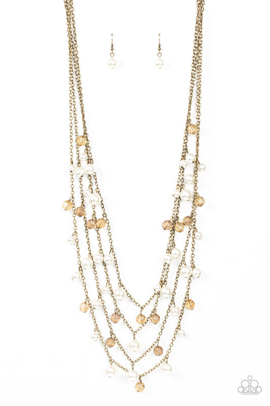 Vintage Virtuoso Brass statement necklace