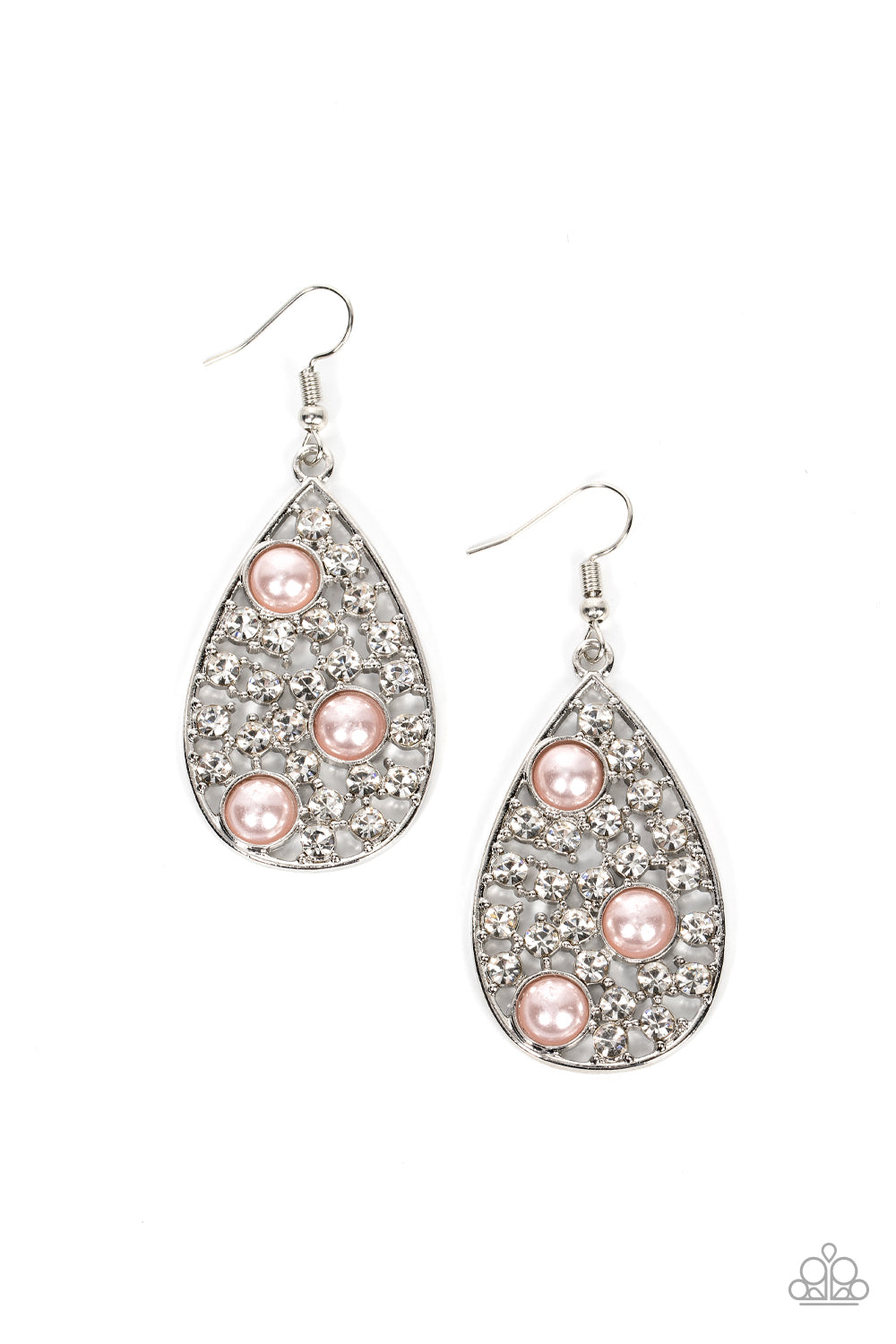 Bauble Burst Pink dangle earrings