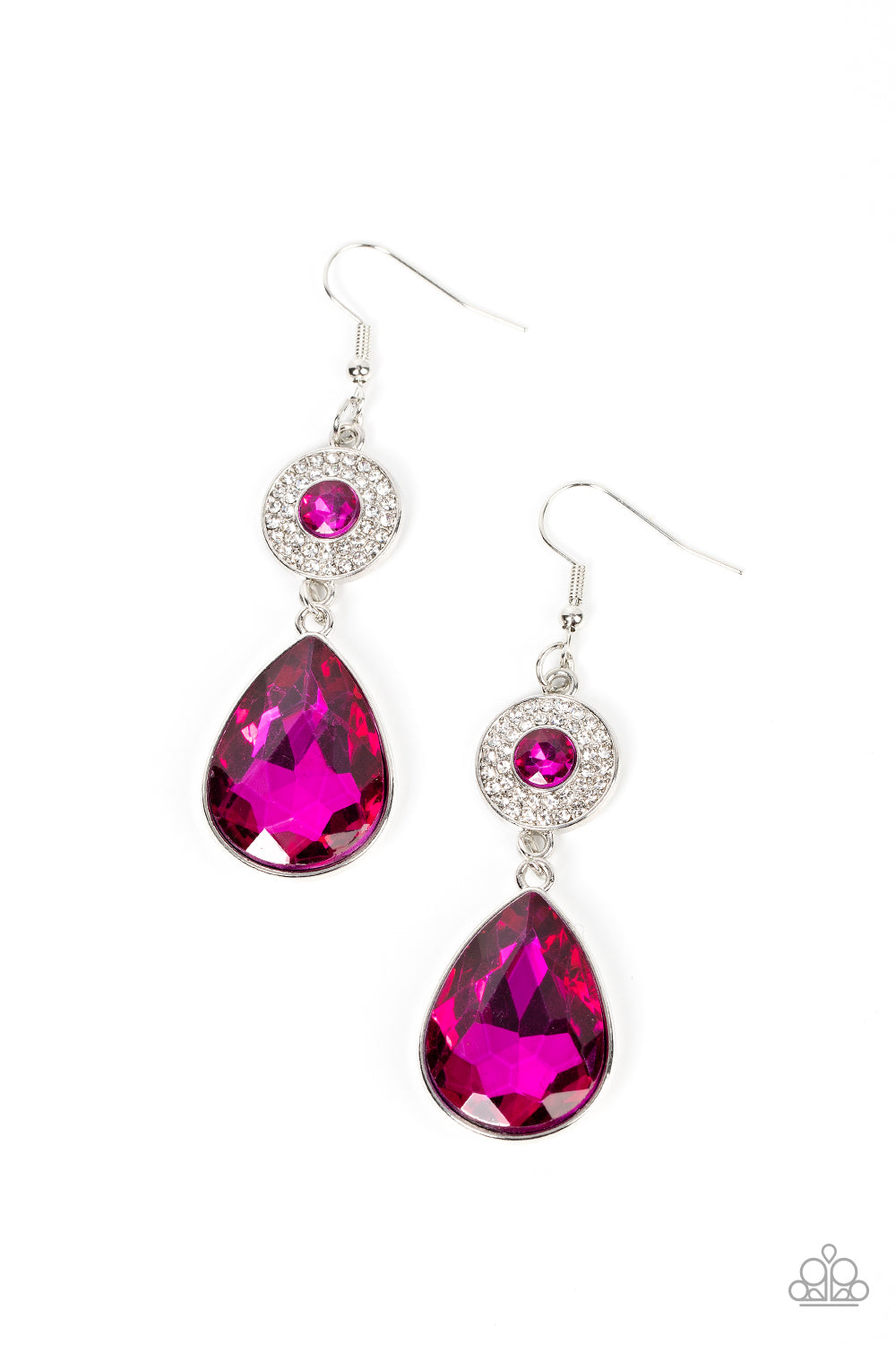 Collecting My Royalties Pink dangle earrings