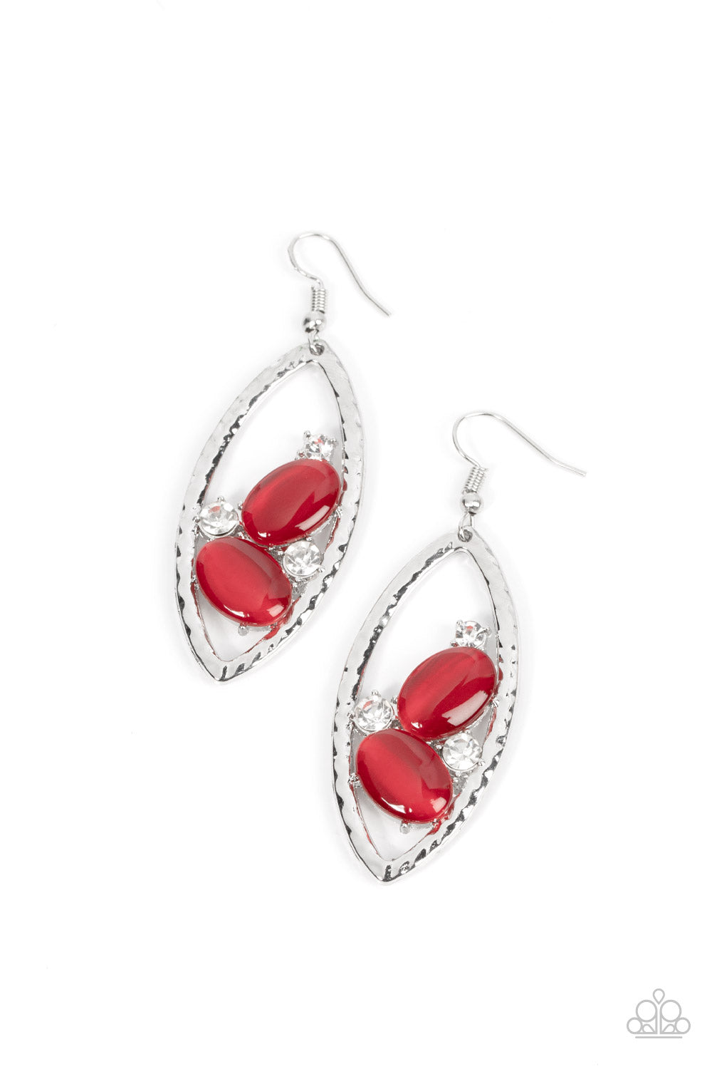 Famously Fashionable Red dangle earrings