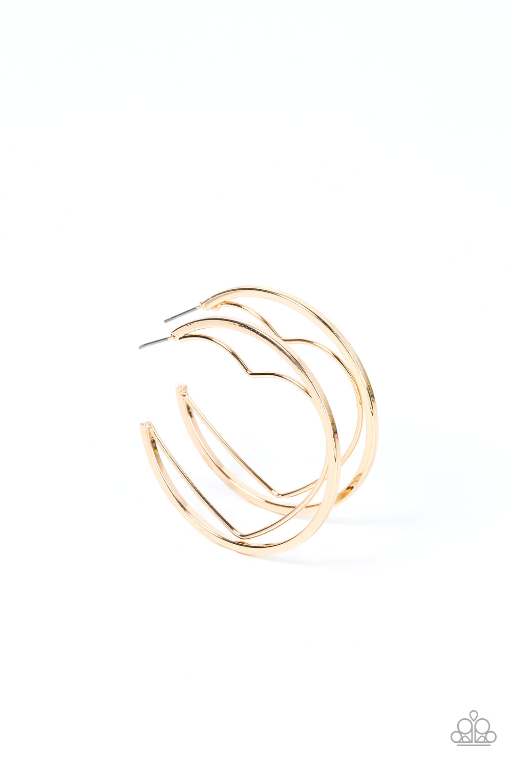 Love Goes Around Gold hoop earrings