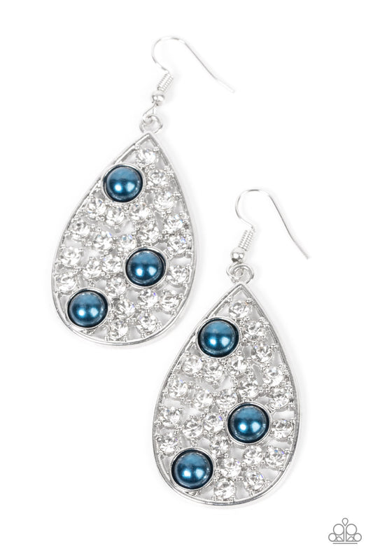 Bauble Burst Blue dangle earrings