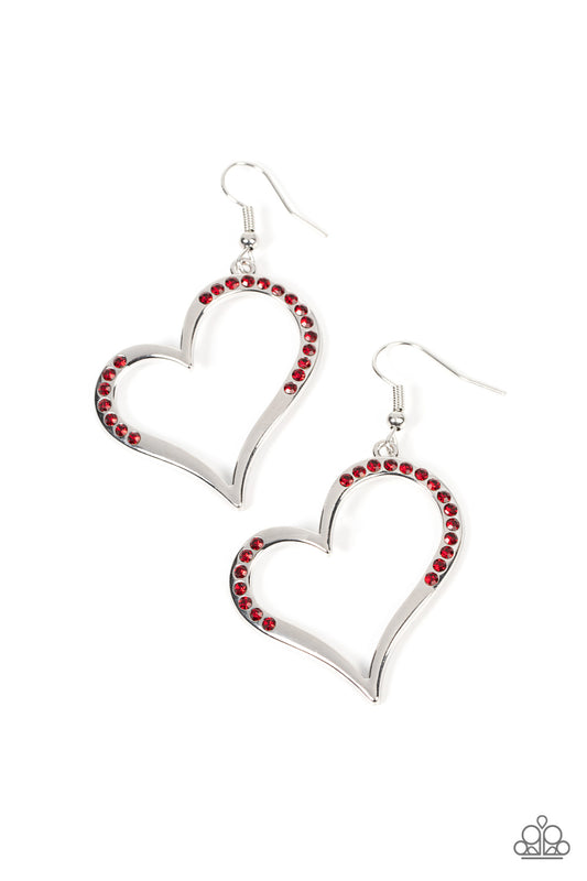 Tenderhearted Twinkle Red dangle earrings