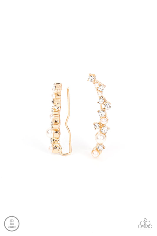 Couture Crawl Gold post earrings