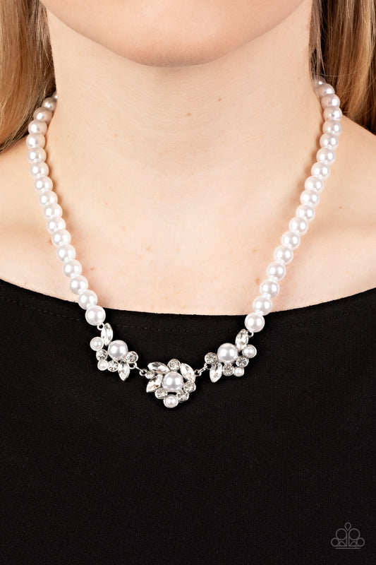 Royal Renditions White statement necklace, alternate view