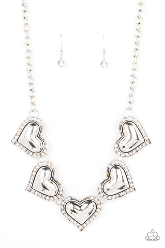 Kindred Hearts White statement necklace